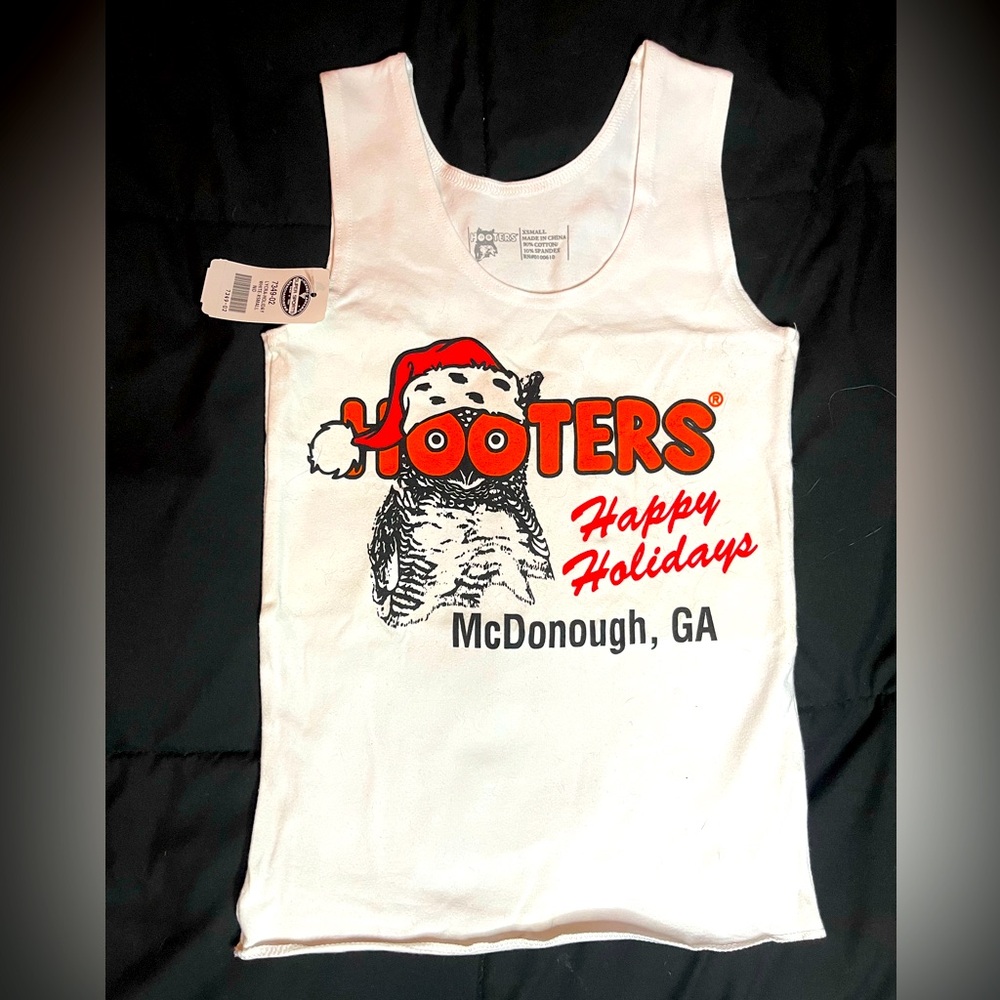Hooters Vintage Official Uniform Top- Holiday Edition- NWT McDonough, GA